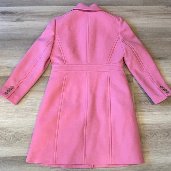 J.Crew Classic lady day coat in Pink Italian double-cloth wool with Thinsulate® - Picture 6 of 8